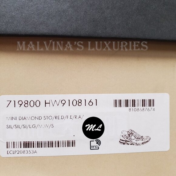 GUCCI SNEAKERS MENS ULTRAPACE SILVER LEATHER SHOES w LOGO - Picture 14 of 15